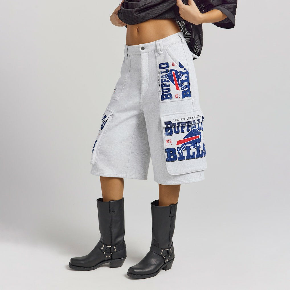 Off Season x NFL Women's Fleece Cargo Shorts - Buffalo Bills