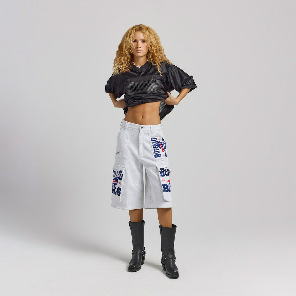 Off Season x NFL Women's Fleece Cargo Shorts - Buffalo Bills