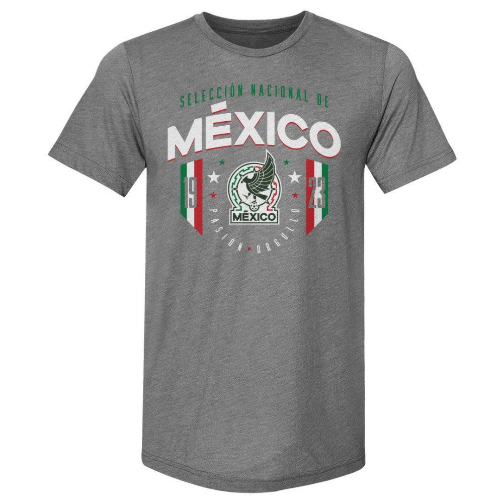 Mexico National Team 500 Level 1923 Premium Tri-Blend T-Shirt -  Gray