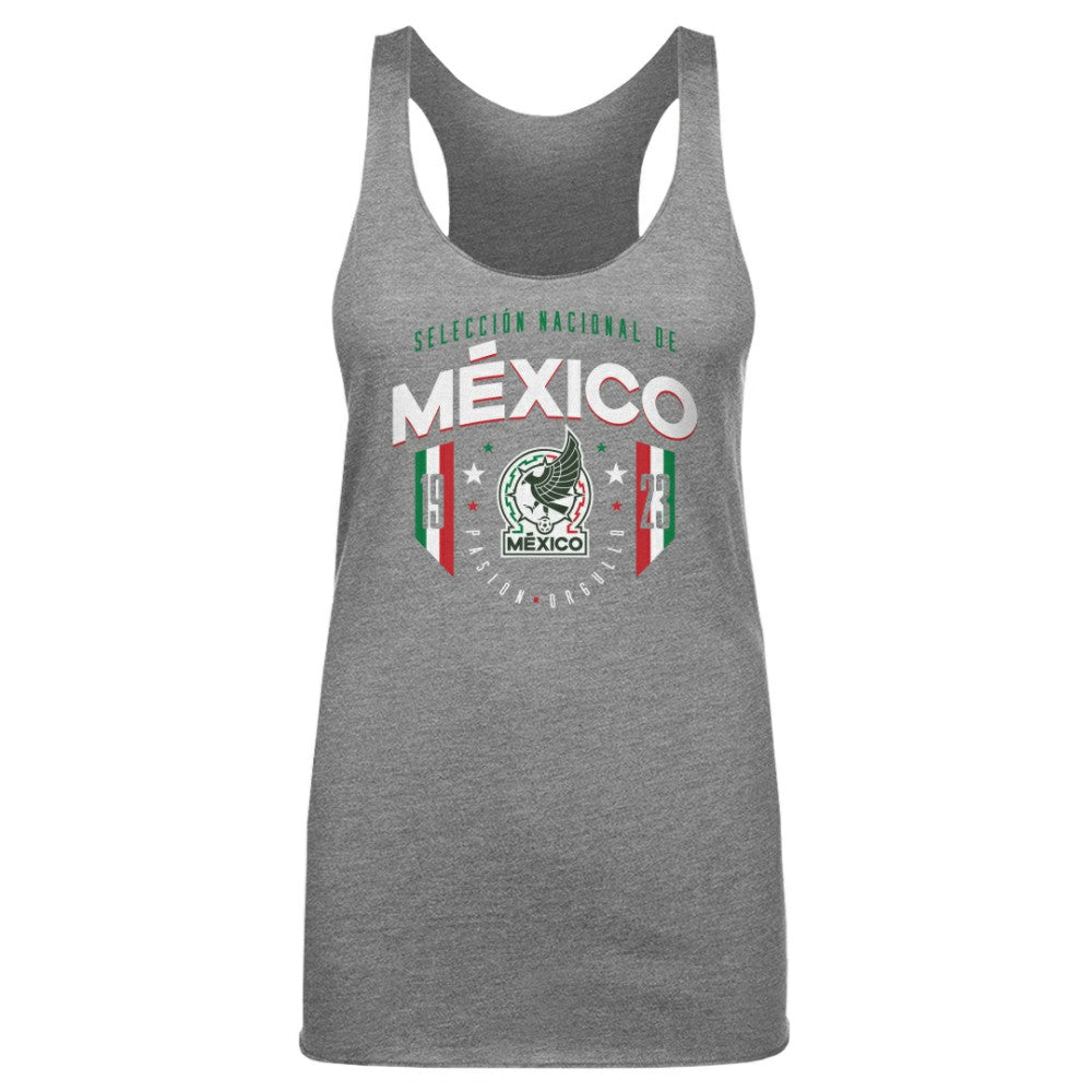 Mexico National Team 500 Level Women's Tri-Blend Tank Top -  Gray