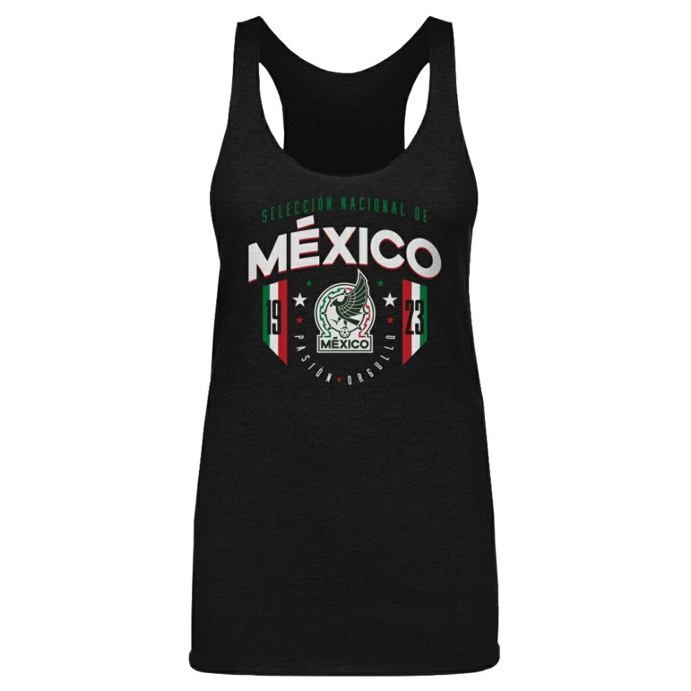 Mexico National Team 500 Level Women's Tri-Blend Tank Top -  Black