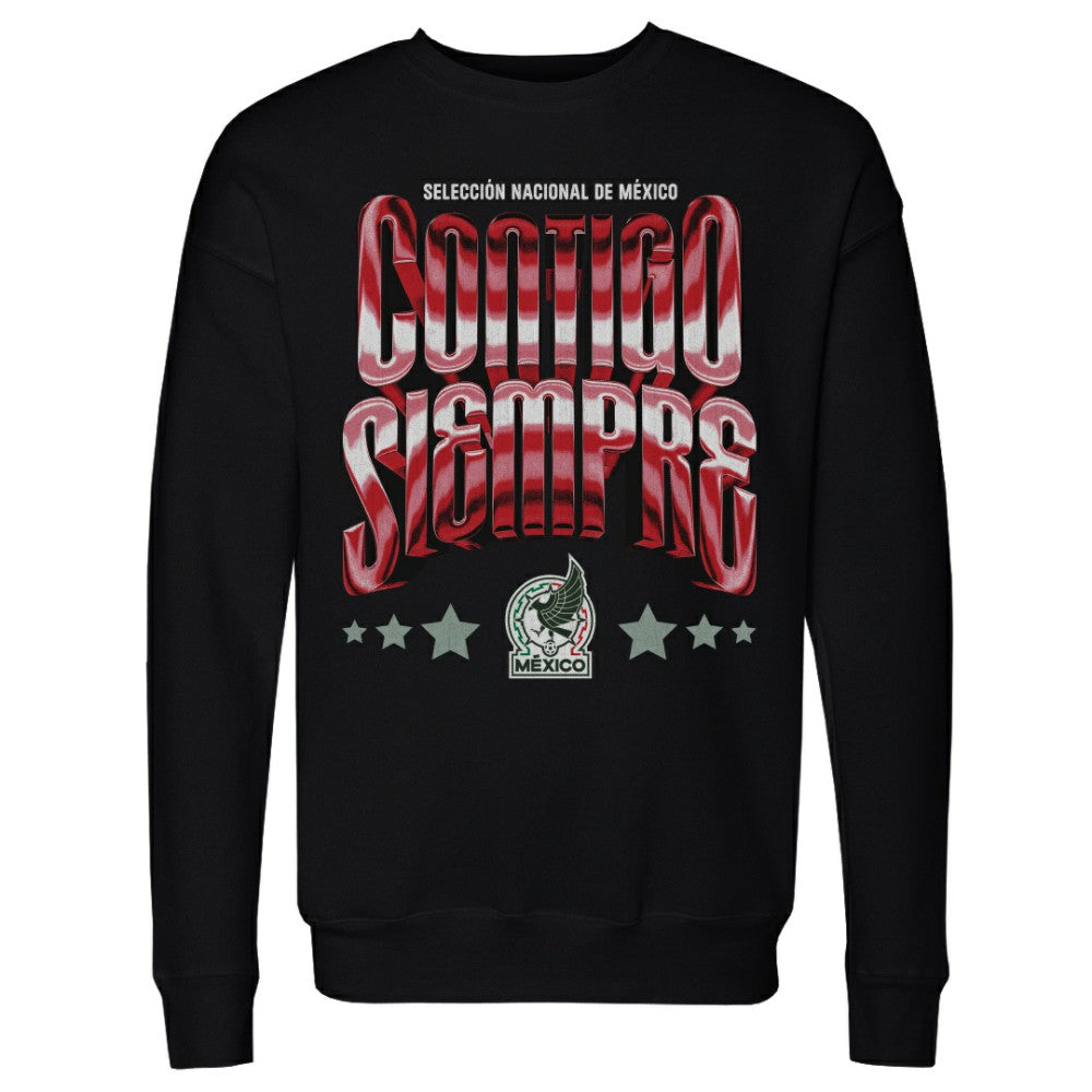 Mexico National Team 500 Level Contigo Siempre Vintage Pullover Sweatshirt -  Black