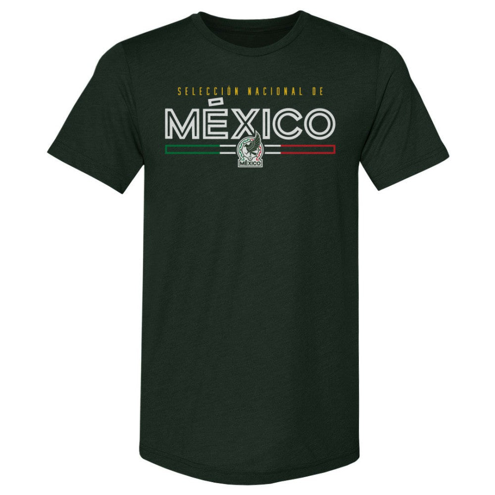 Mexico National Team 500 Level Inline Premium Tri-Blend T-Shirt -  Forest Green