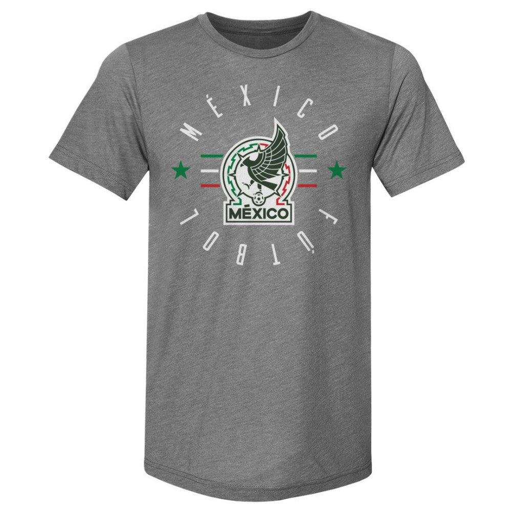 Mexico National Team 500 Level Futbol Premium Tri-Blend T-Shirt -  Gray