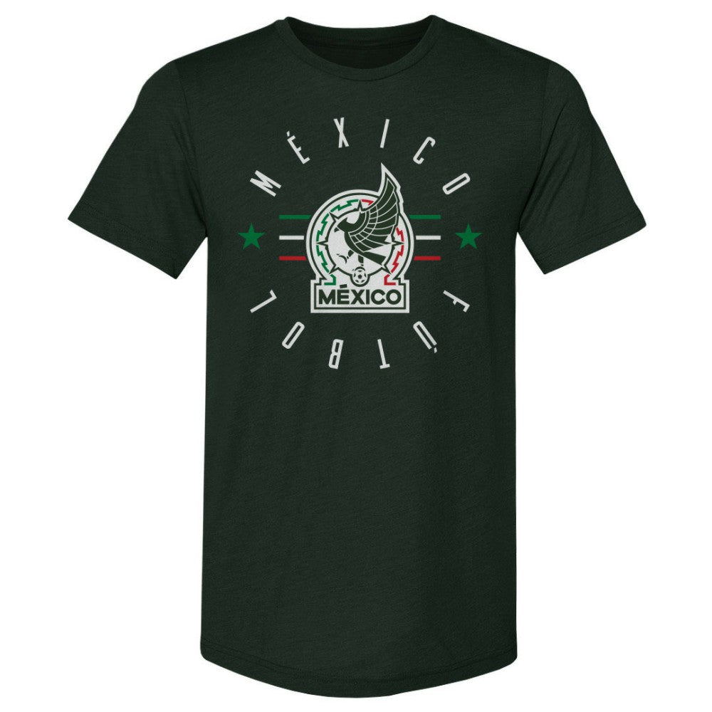 Mexico National Team 500 Level Futbol Premium Tri-Blend T-Shirt -  Forest Green