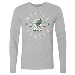 Mexico National Team 500 Level Futbol Long Sleeve T-Shirt -  Heather Gray