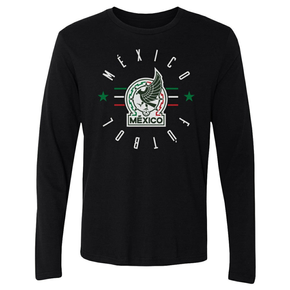 Mexico National Team 500 Level Futbol Long Sleeve T-Shirt -  Black