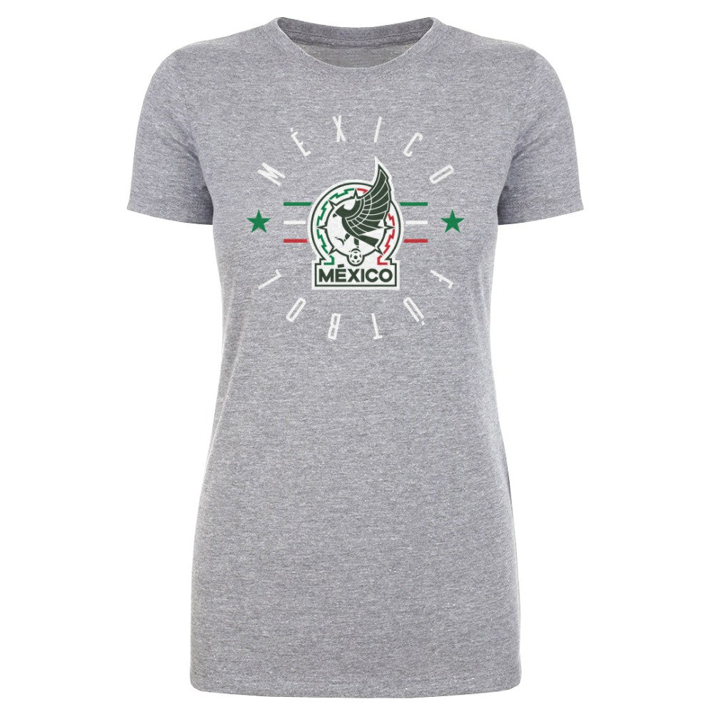 Mexico National Team 500 Level Women's Futbol T-Shirt -  Heather Gray