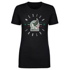 Mexico National Team 500 Level Women's Futbol T-Shirt -  Black