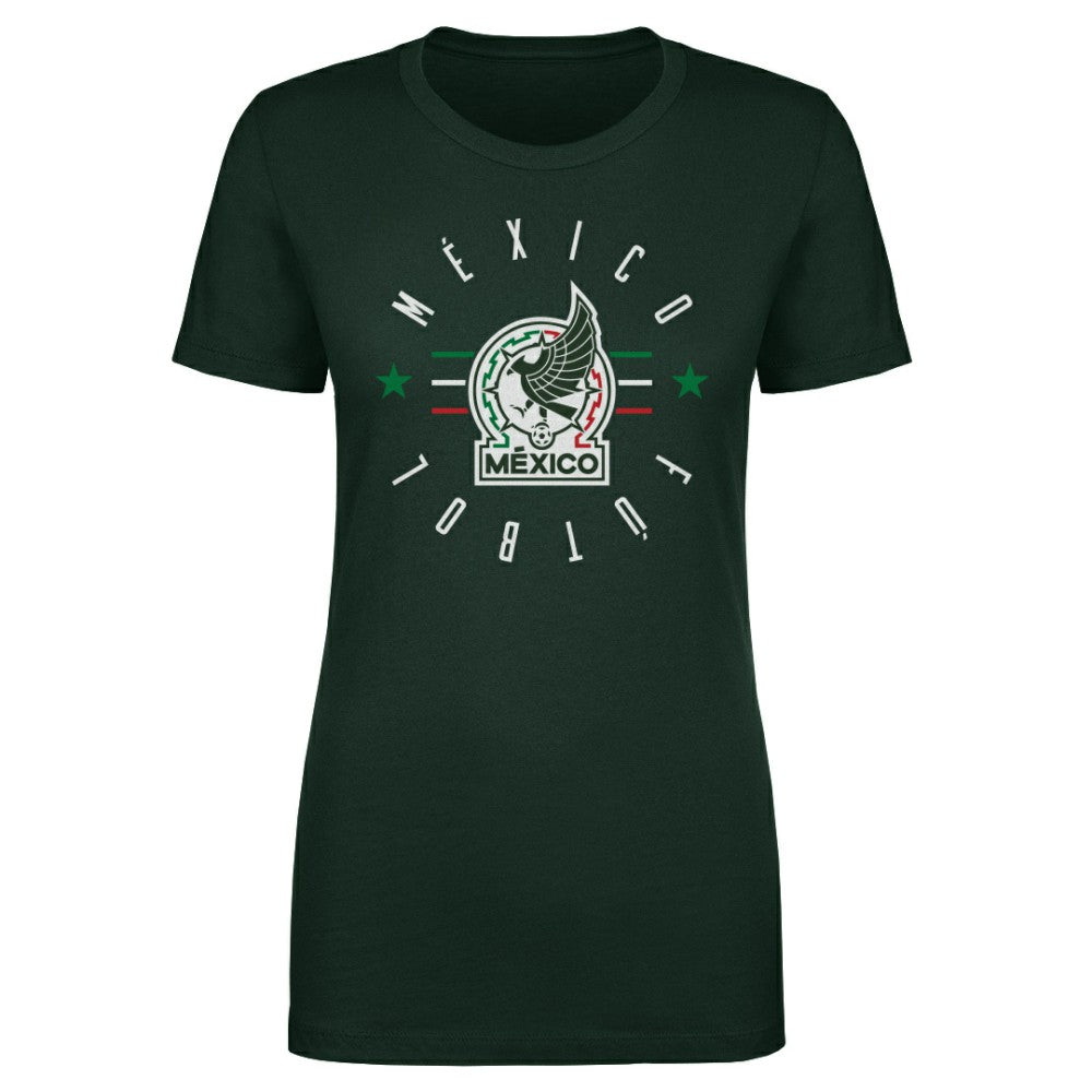 Mexico National Team 500 Level Women's Futbol T-Shirt -  Forest Green