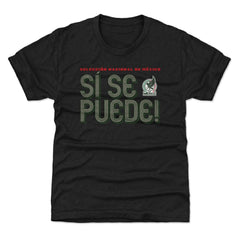 Mexico National Team 500 Level Youth Si Se Puede Inline Bold T-Shirt -  Black