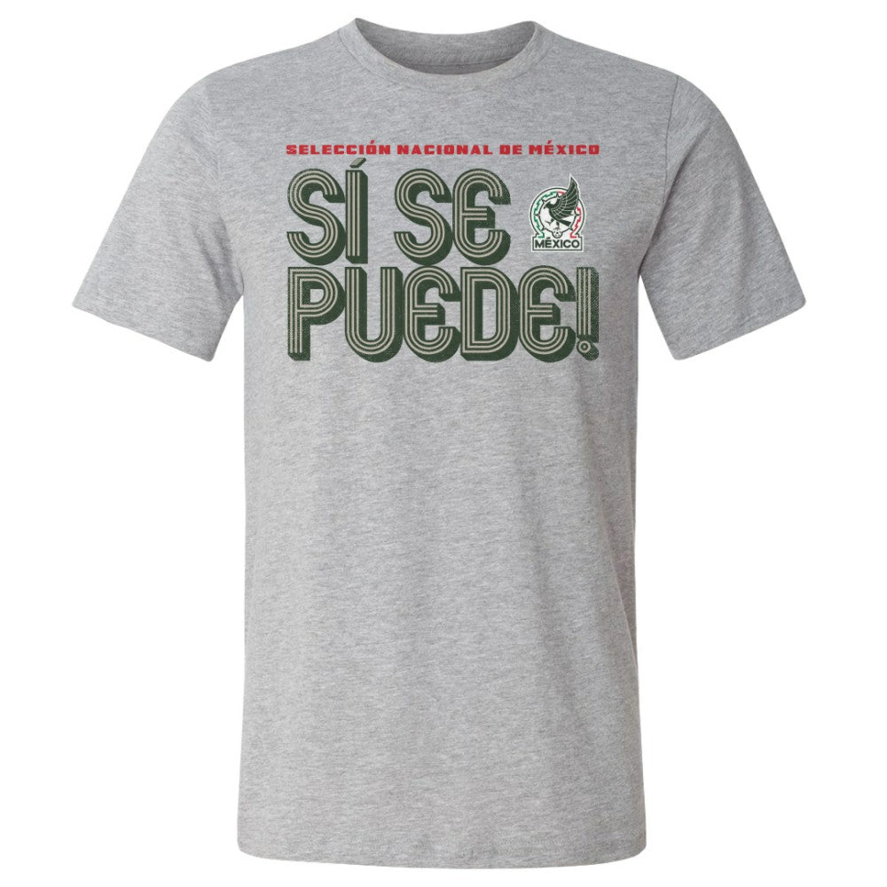 Mexico National Team 500 Level Si Se Puede Inline Bold T-Shirt -  Heather Gray