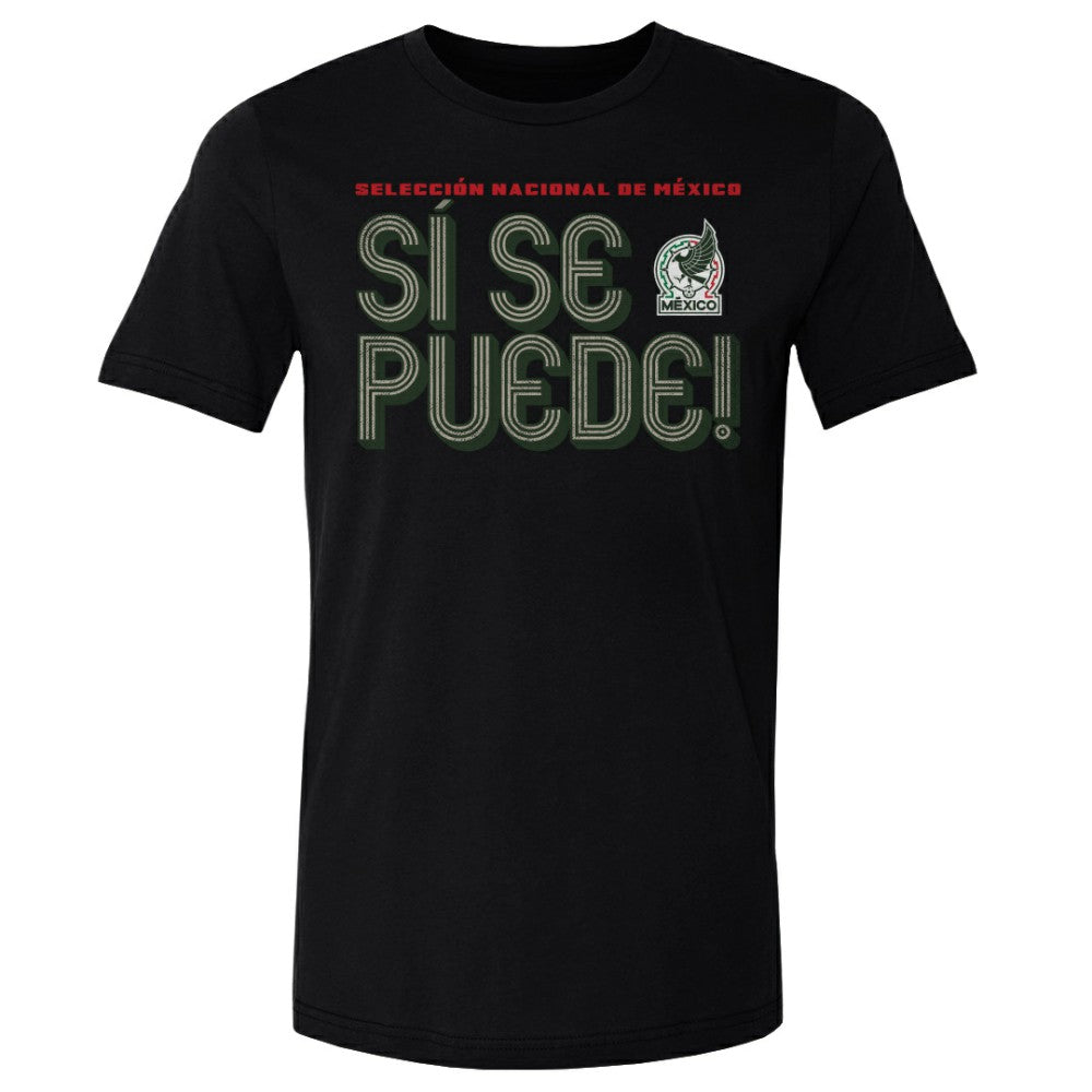 Mexico National Team 500 Level Si Se Puede Inline Bold T-Shirt -  Black