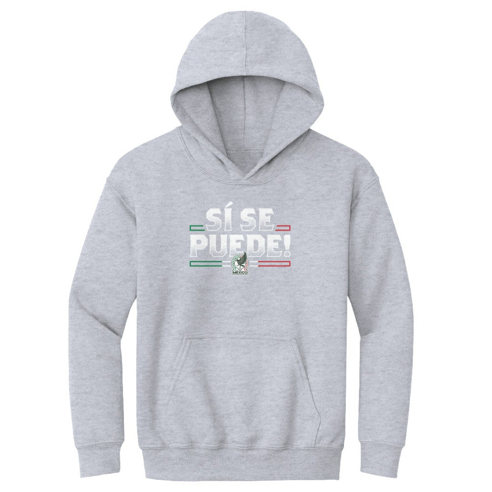 Mexico National Team 500 Level Youth Si Se Puede Pullover Hoodie -  Gray