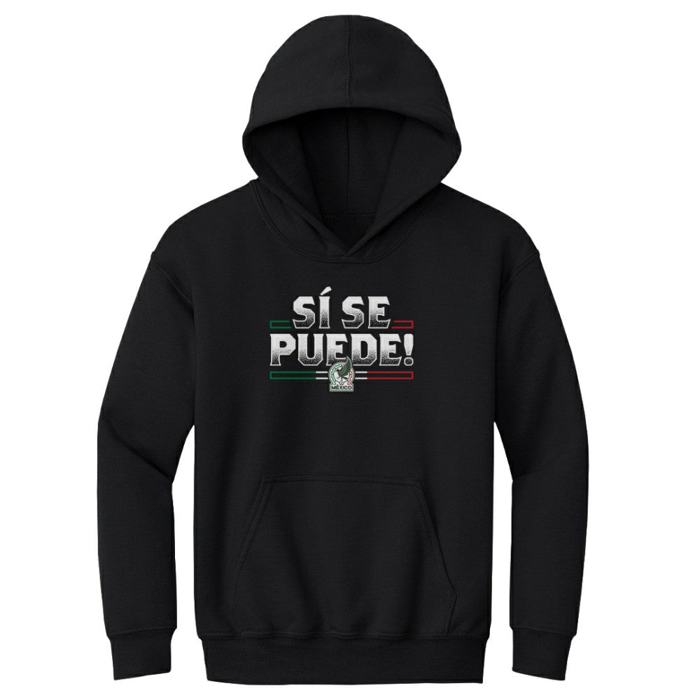 Mexico National Team 500 Level Youth Si Se Puede Pullover Hoodie -  Black