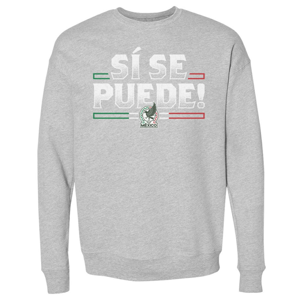 Mexico National Team 500 Level Si Se Puede Pullover Sweatshirt -  Heather Gray