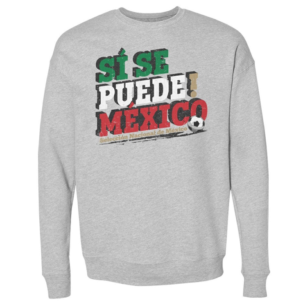 Mexico National Team 500 Level Si Se Puede Pullover Sweatshirt -  Heather Gray