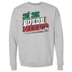 Mexico National Team 500 Level Si Se Puede Pullover Sweatshirt -  Heather Gray
