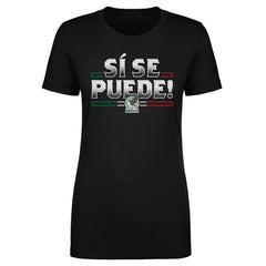 Mexico National Team 500 Level Women's Si Se Puede T-Shirt -  Black