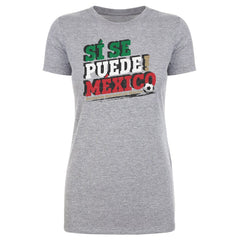 Mexico National Team 500 Level Women's Si Se Puede T-Shirt -  Heather Gray
