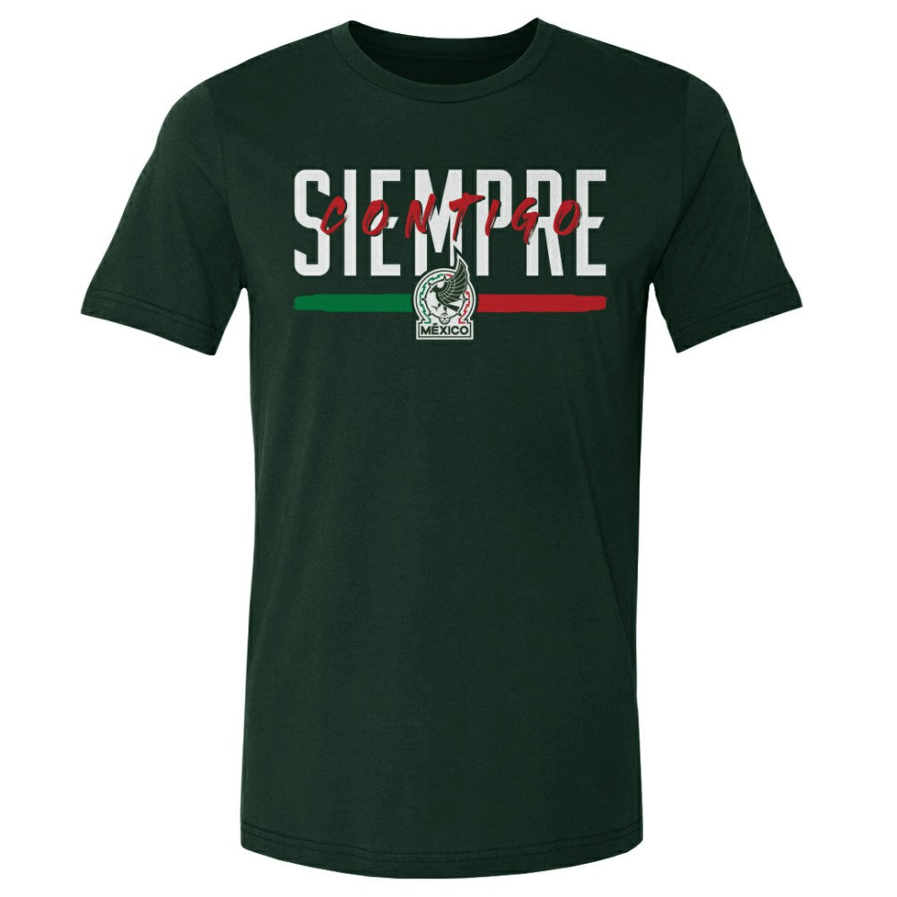 Mexico National Team 500 Level Siempre Contigo Cotton T-Shirt -  Forest Green