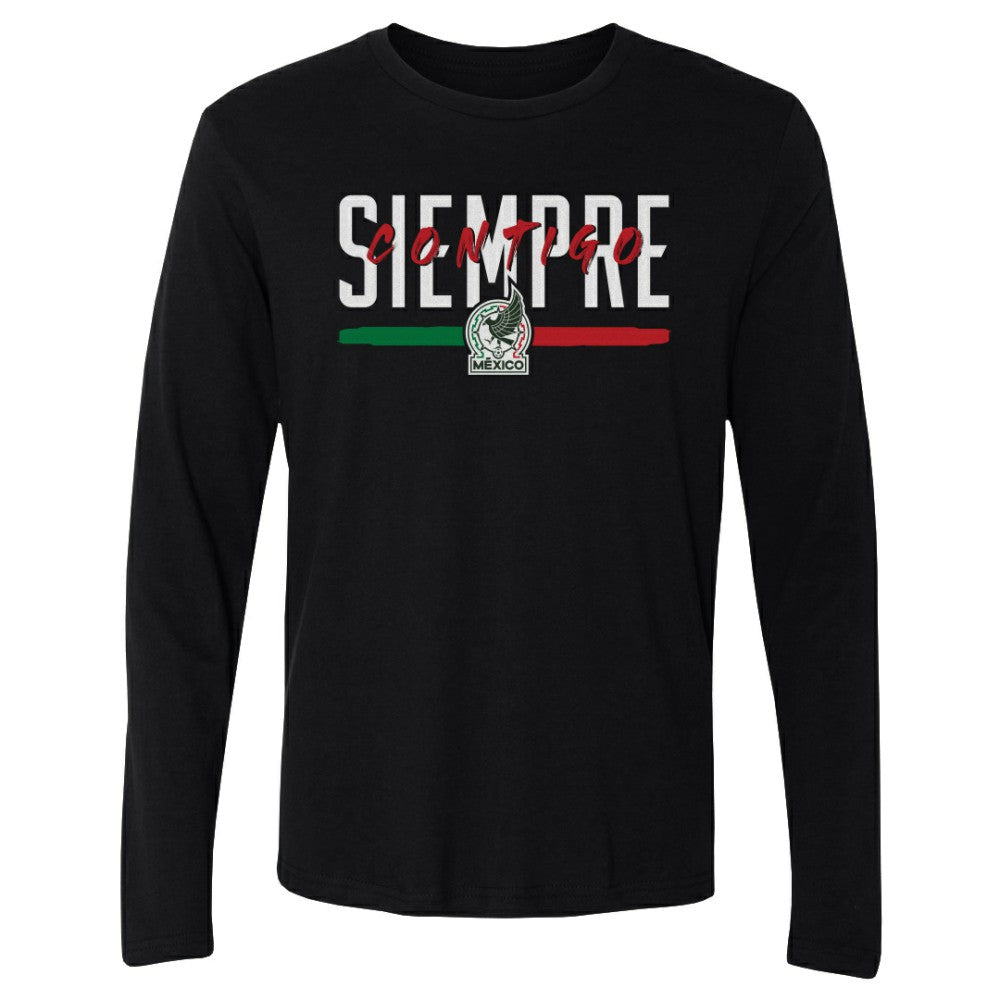 Mexico National Team 500 Level Siempre Contigo Long Sleeve T-Shirt -  Black