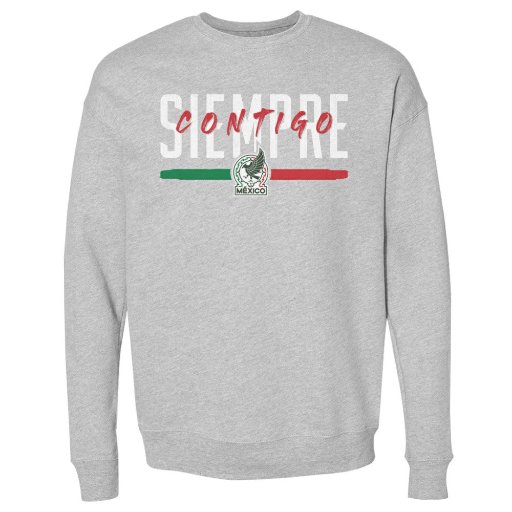 Mexico National Team 500 Level Siempre Contigo Crewneck Sweatshirt -  Heather Gray
