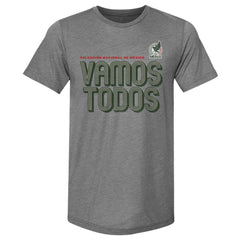 Mexico National Team 500 Level Vamos Todos Premium Tri-Blend T-Shirt -  Gray