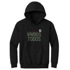Mexico National Team 500 Level Youth Vamos Todos Inline Bold Pullover Hoodie -  Black