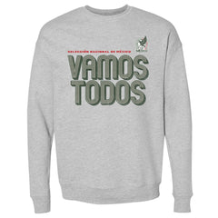 Mexico National Team 500 Level Vamos Todos Inline Bold Crewneck Sweatshirt -  Heather Gray
