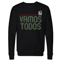 Mexico National Team 500 Level Vamos Todos Inline Bold Crewneck Sweatshirt -  Black