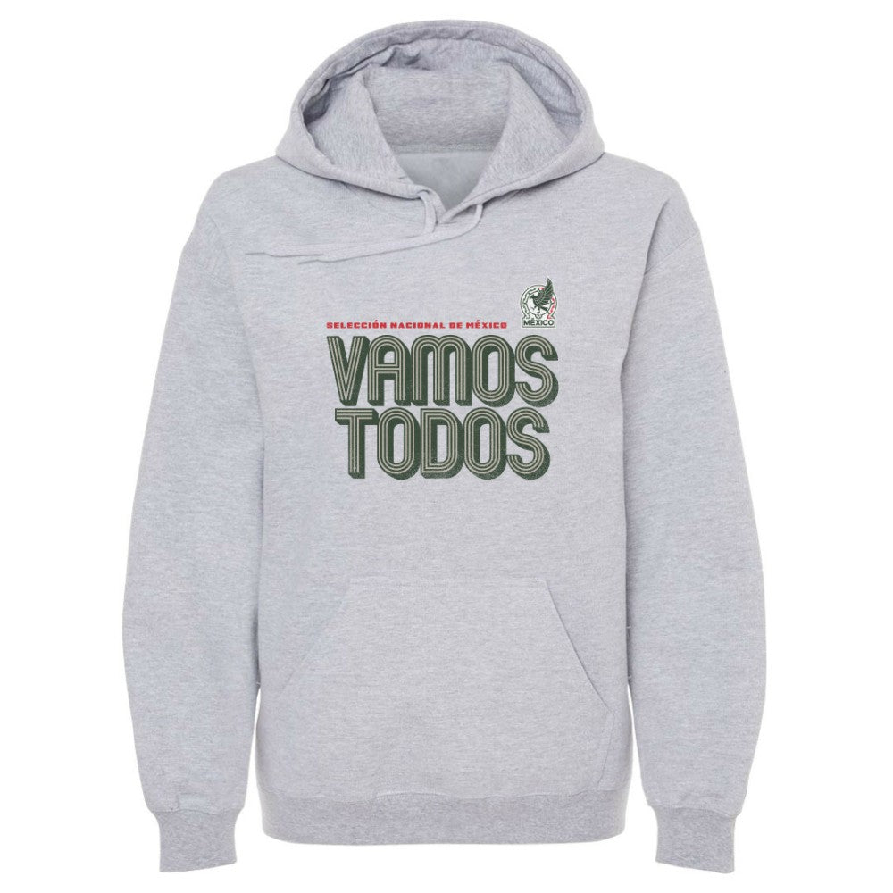 Mexico National Team 500 Level Vamos Todos Inline Bold Pullover Hoodie -  Gray