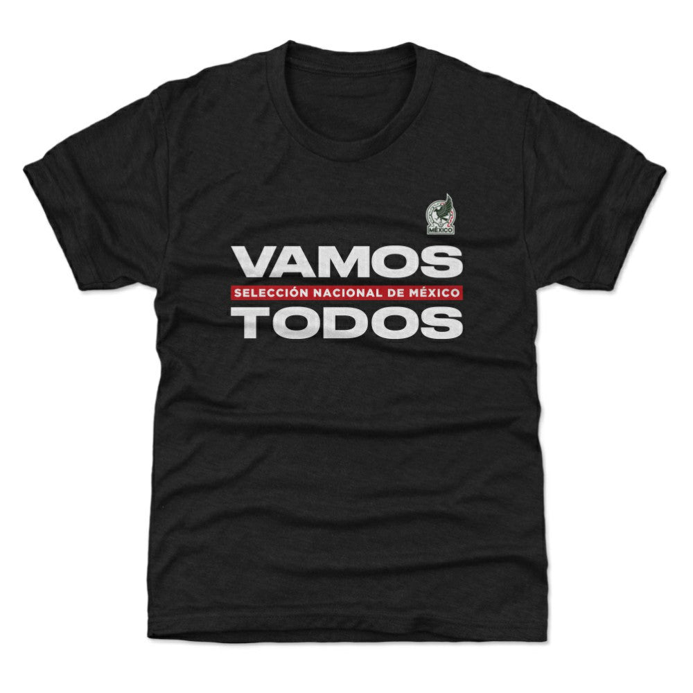 Mexico National Team 500 Level Youth Vamos Todos T-Shirt -  Black