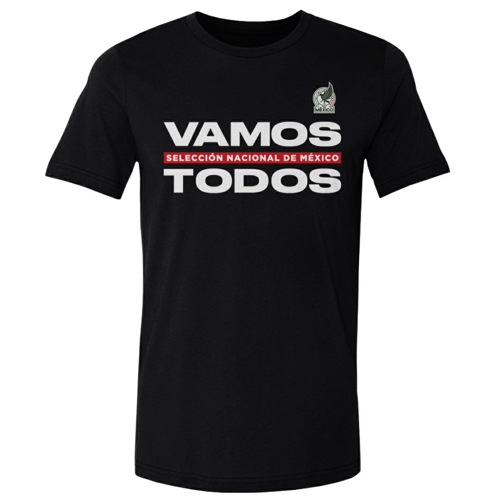 Mexico National Team 500 Level Vamos Todos Cotton T-Shirt -  Black