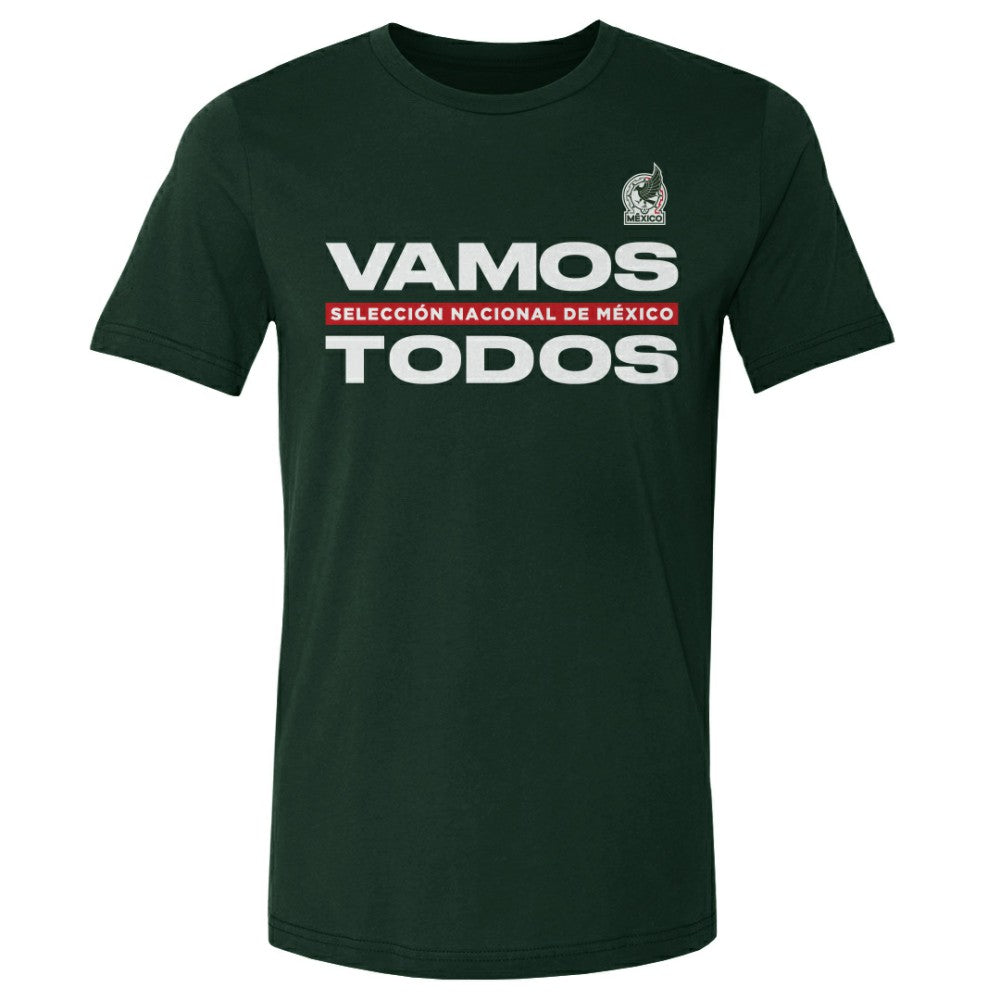 Mexico National Team 500 Level Vamos Todos Cotton T-Shirt -  Forest Green