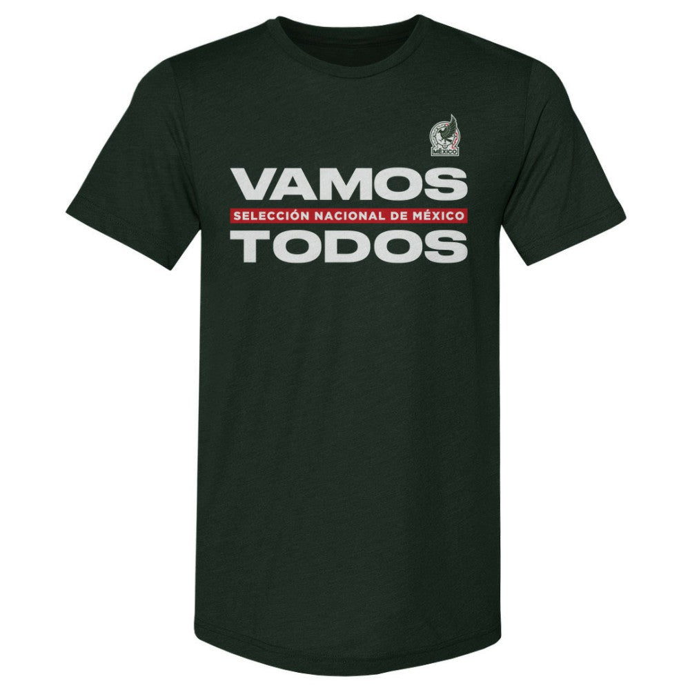 Mexico National Team 500 Level Vamos Todos Premium Tri-Blend T-Shirt -  Dark Green