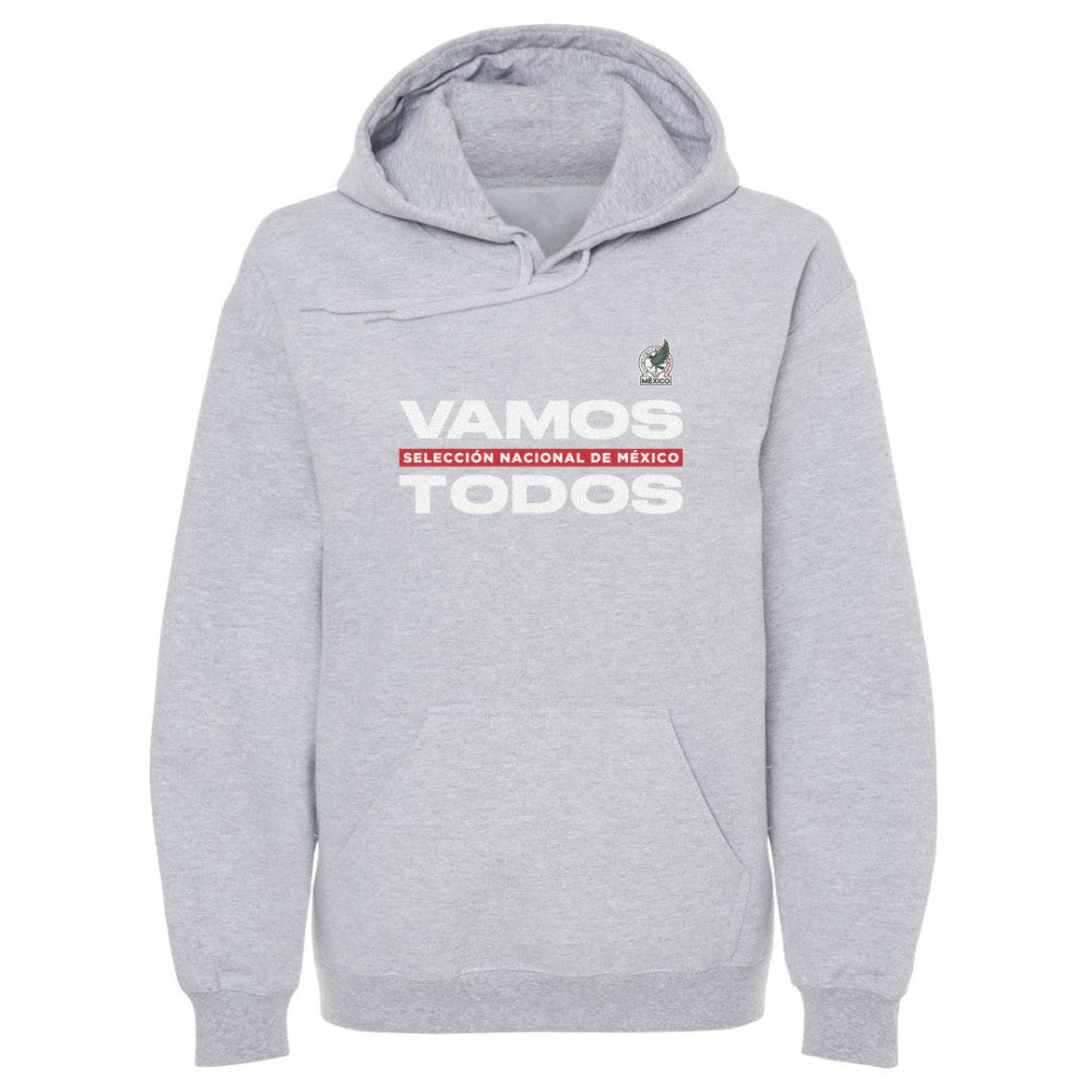 Mexico National Team 500 Level Vamos Todos Pullover Hoodie -  Gray