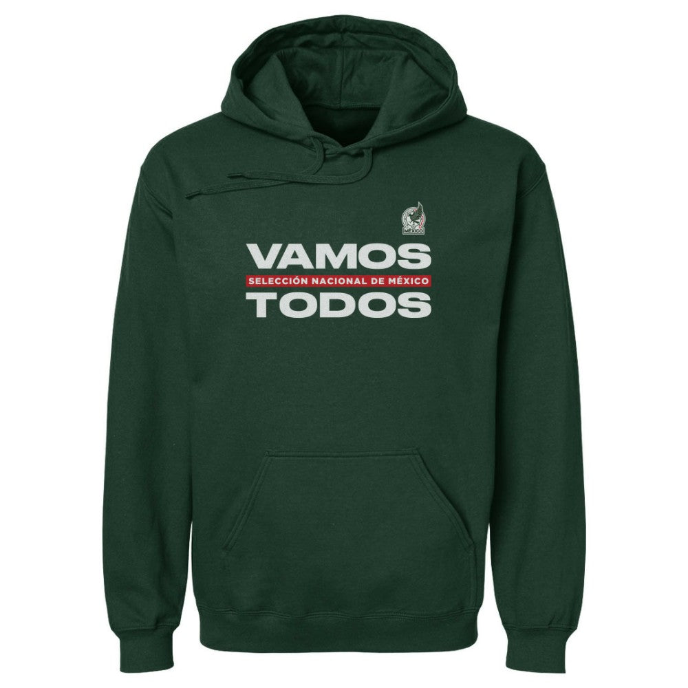Mexico National Team 500 Level Vamos Todos Pullover Hoodie -  Dark Green