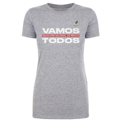 Mexico National Team 500 Level Women's Vamos Todos T-Shirt -  Heather Gray