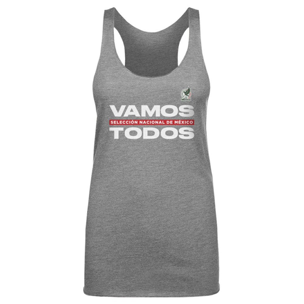 Mexico National Team 500 Level Women's Vamos Todos Tri-Blend Tank Top -  Gray