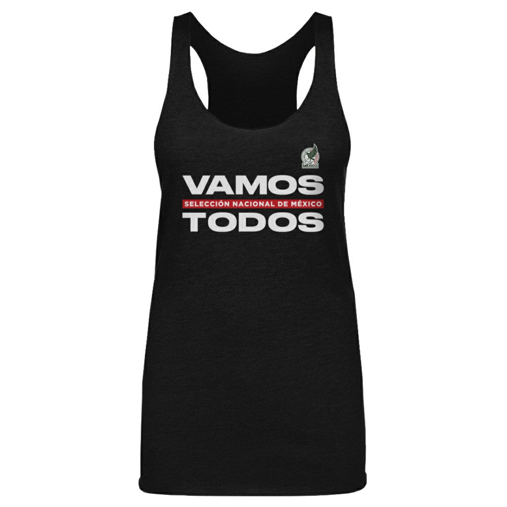 Mexico National Team 500 Level Women's Vamos Todos Tri-Blend Tank Top -  Black