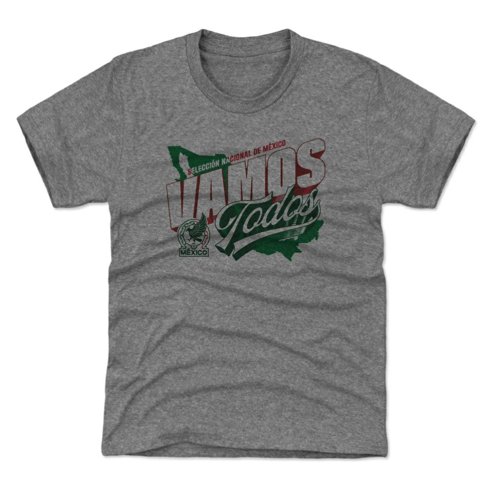 Mexico National Team 500 Level Youth Vamos Todos Country T-Shirt -  Gray