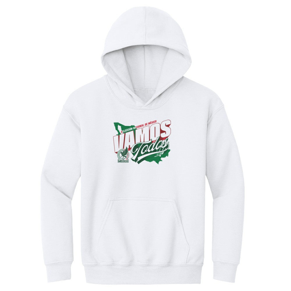 Mexico National Team 500 Level Youth Vamos Todos Country Pullover Hoodie -  White