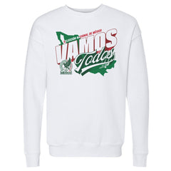 Mexico National Team 500 Level Vamos Todos Country Crewneck Sweatshirt -  White