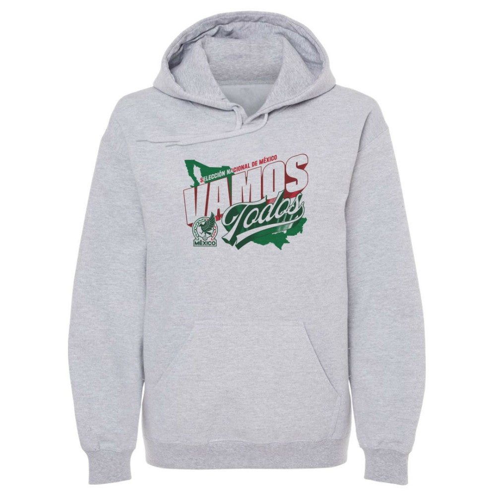 Mexico National Team 500 Level Vamos Todos Country Pullover Hoodie -  Gray