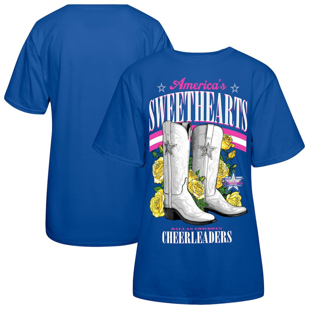 Cheerleaders Women's Sweetheart Boots T-Shirt - Dallas Cowboys