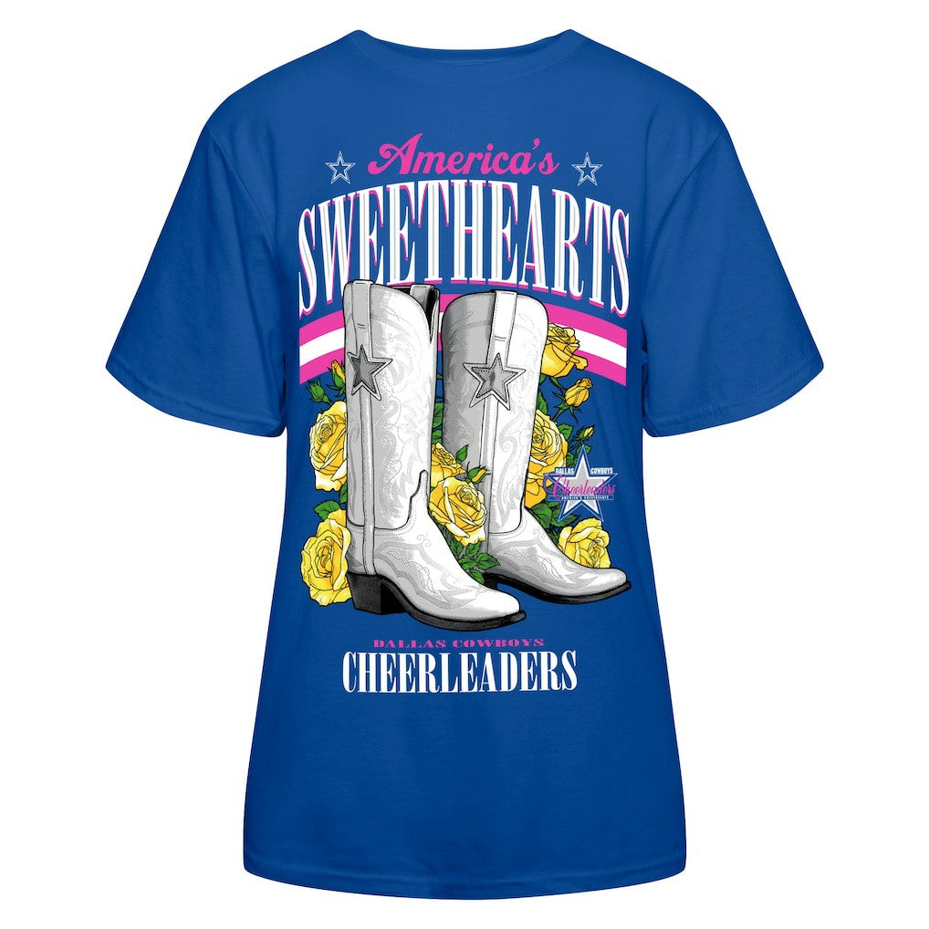 Cheerleaders Women's Sweetheart Boots T-Shirt - Dallas Cowboys