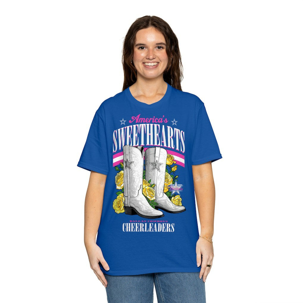 Cheerleaders Women's Sweetheart Boots T-Shirt - Dallas Cowboys