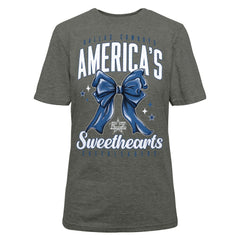 Cheerleaders Women's Sweetheart Bow T-Shirt - Dallas Cowboys