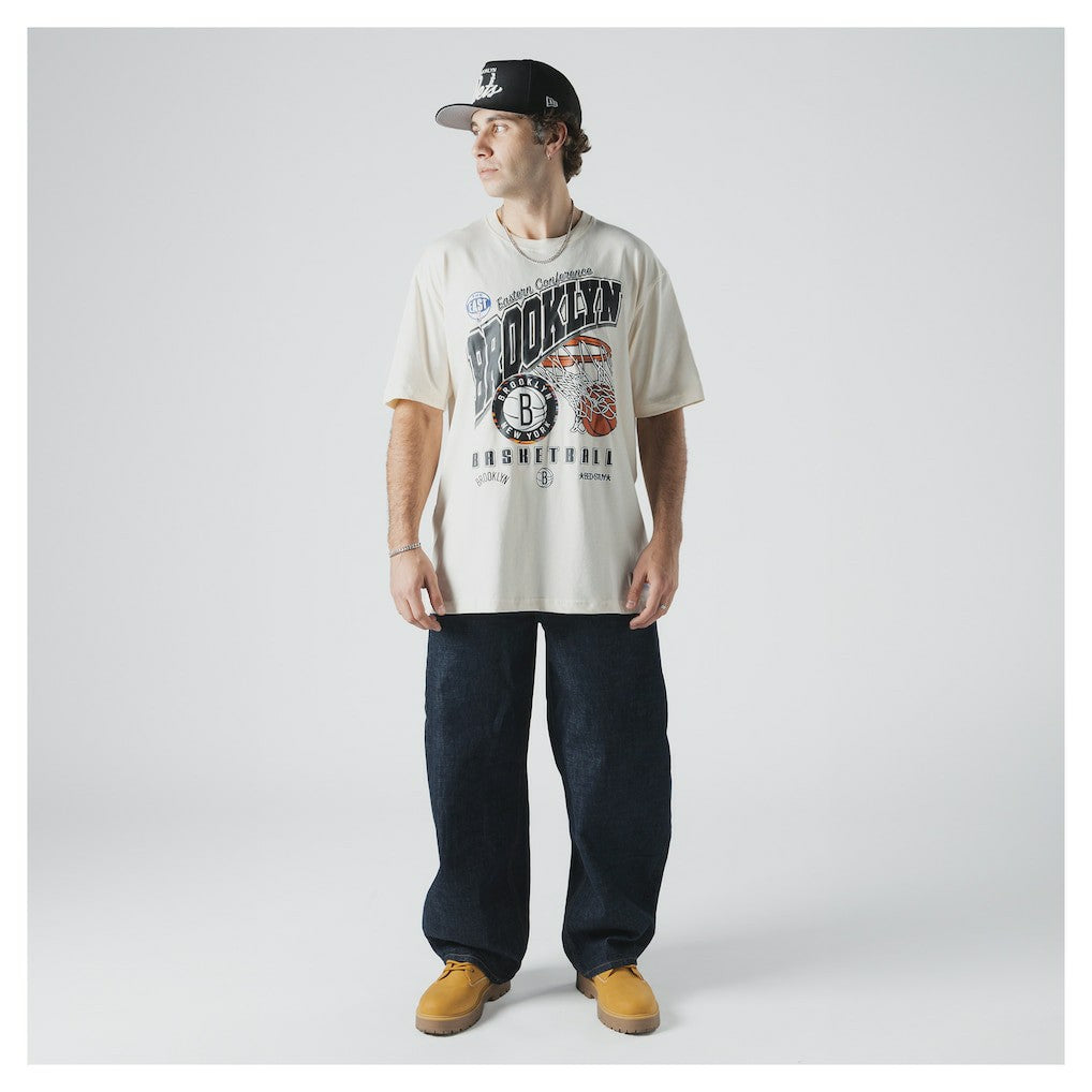 NBA Brooklyn Nets Oversized City Edition Remix Vintage T-Shirt
